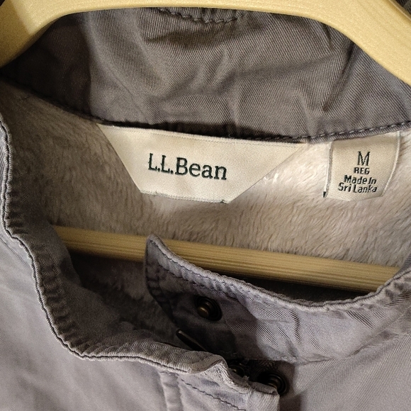 L.L.Bean Gray  Jacket Size M - Picture 2 of 9